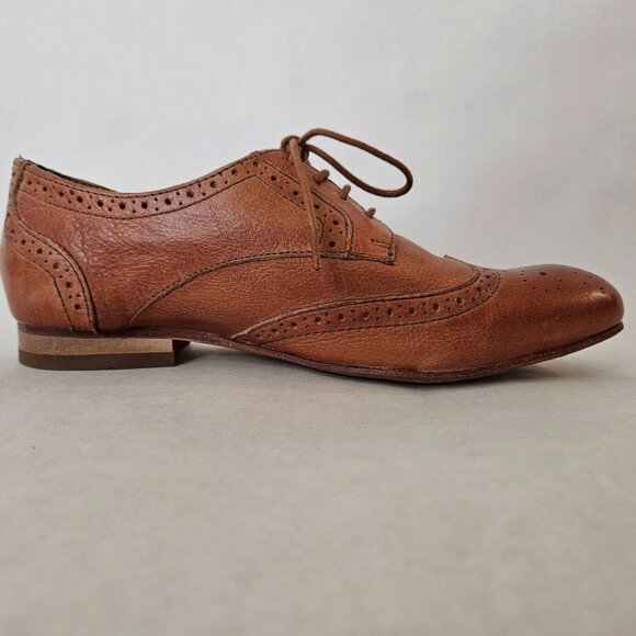 Tan Wingtip Oxfords - Picture 4 of 5